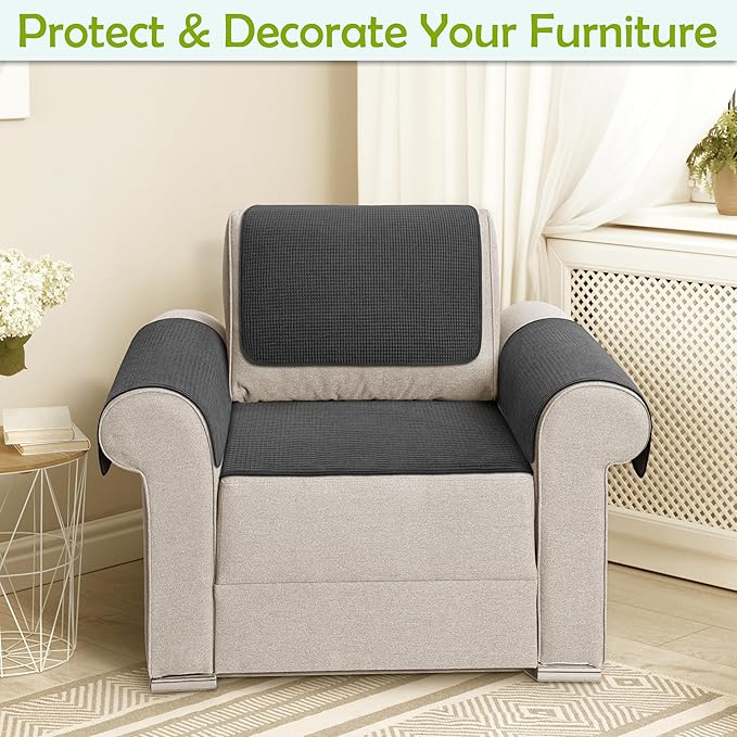 Couch Arm Covers, Waterproof Armrest Cover - Image 2