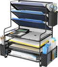simple trending 7 tier desk file organizer, letter, main product view