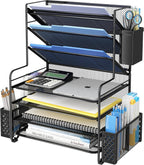 simple trending 7 tier desk file organizer, letter, main product view