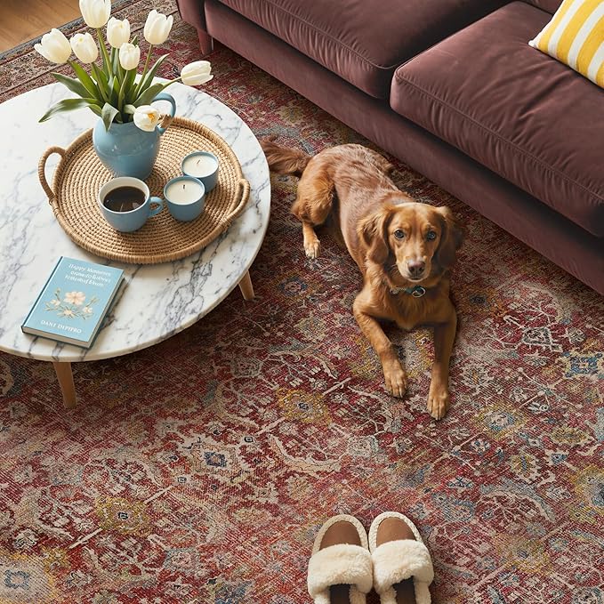 GENIMO 2x5 Runner Rugs for Hallway, Machine Washable Non Slip Vintage Rugs - Image 5