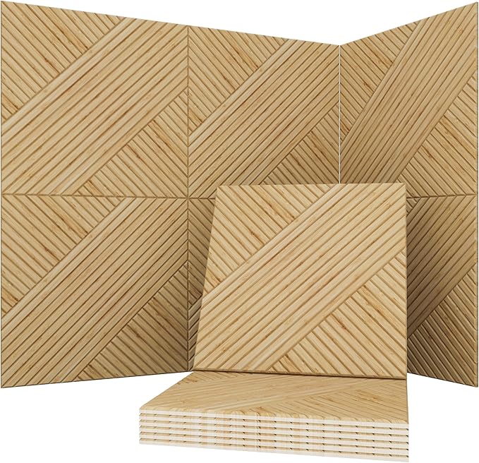 Soon Global Acoustical Wall Panels, 6-Piece 23.62 X 23.62 Inches Art Acoustic by SoonGlobal