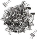 U Brands Small Binder Clips, Metallic Silver, Office Organization Supplies - Image 2