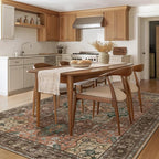 GENIMO 9x12 Area Rugs for Living Room, Non Slip Machine Washable Vintage Rugs - Image 2