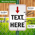 Custom Arrow, Custom Directional Sign, Arrow Down Sign, 12x18 Inches, 3M EGP - Image 5