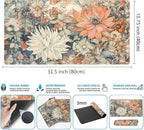 Retro Japanese Floral Mouse Pad Boho Desk Mat Aesthetic Flower Desk Matt - Image 3