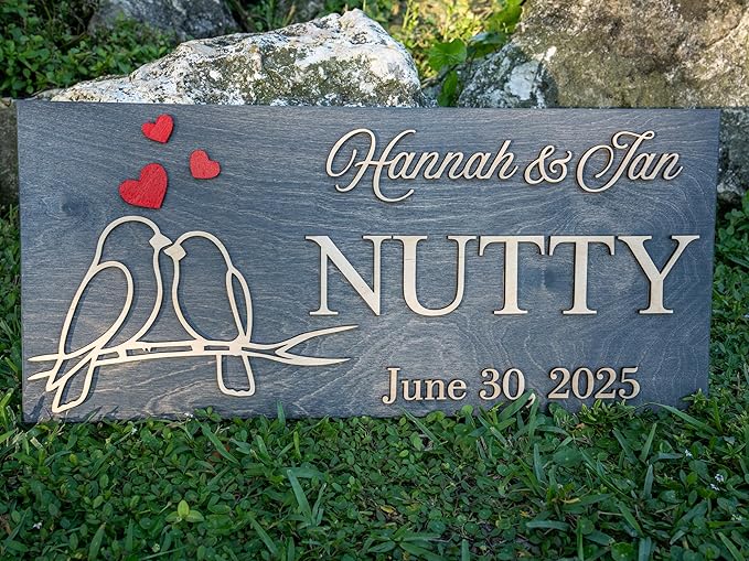 Custom Family Name Sign | Personalized Wooden Wedding Gift | Rustic Last Name - Image 8