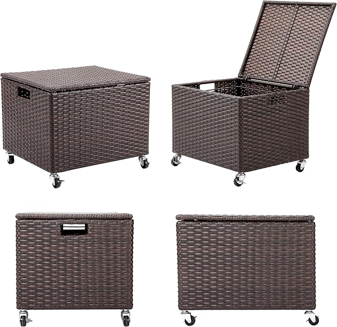 BIRDROCK HOME Rolling File Box - Image 9