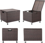 BIRDROCK HOME Rolling File Box - Image 9