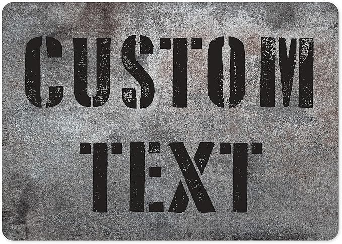 Custom Sign, Custom Street Sign, 11 Font Colors, 13 Font Styles, 4 Hole Options by MySignCenter