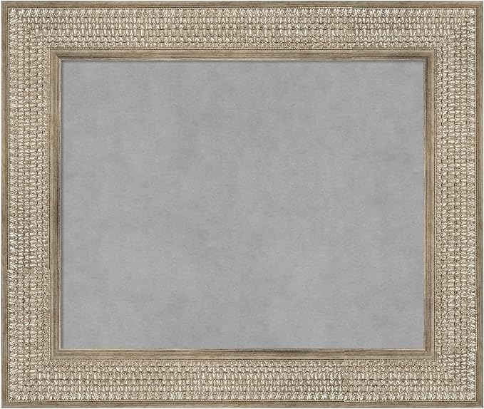 Amanti Art Silver Framed Magnetic Board 22x26 Small Vision Board by AmantiArt