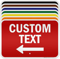 Custom Arrow, Custom Directional Sign, Left Arrow, 12x18 Inches, 3M EGP by MySignCenter