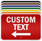 Custom Arrow, Custom Directional Sign, Left Arrow, 12x18 Inches, 3M EGP by MySignCenter