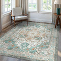 GENIMO 8x10 Area Rugs for Living Room, Machine Washable Non Slip Vintage Rugs by GENIMO