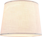 White Texture Lamp Shades Set of 2 Drum Lampshades Replacemnt - Image 5