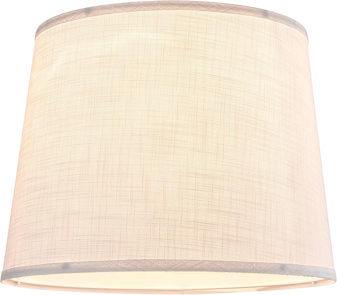 White Texture Lamp Shade Drum Lampshades Replacemnt - Image 5