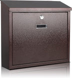 xydled Mail Boxes with Key Lock, Locking Mailbox Wall Mounted, Large Capacity by xydled