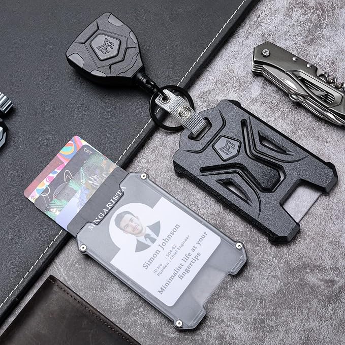 MNGARISTA 2 Pack Heavy Duty Badge Holder, Vertical ID Card Holder - Image 2