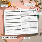 Clever Fox Planner – Undated Weekly & Monthly Planner - Image 3