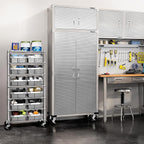Seville Classics Heavy Duty NSF Bin Rack Solid Steel Wire Shelving Storage Unit - Image 4