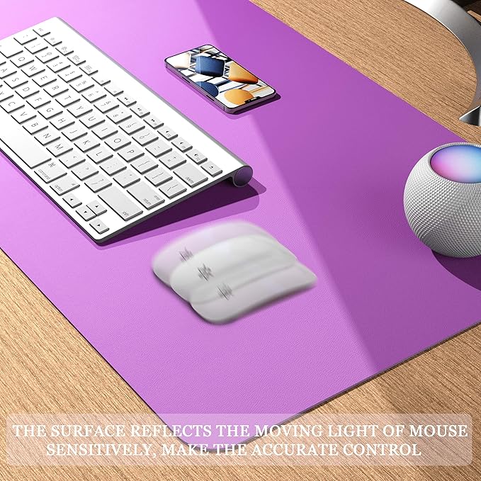 YSAGi Non-Slip Leather Desk Pad, Waterproof Laptop Computer Desk Keyboard Mat - Image 7