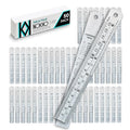 6 Inch Metal Ruler Bulk Set by NOKKO