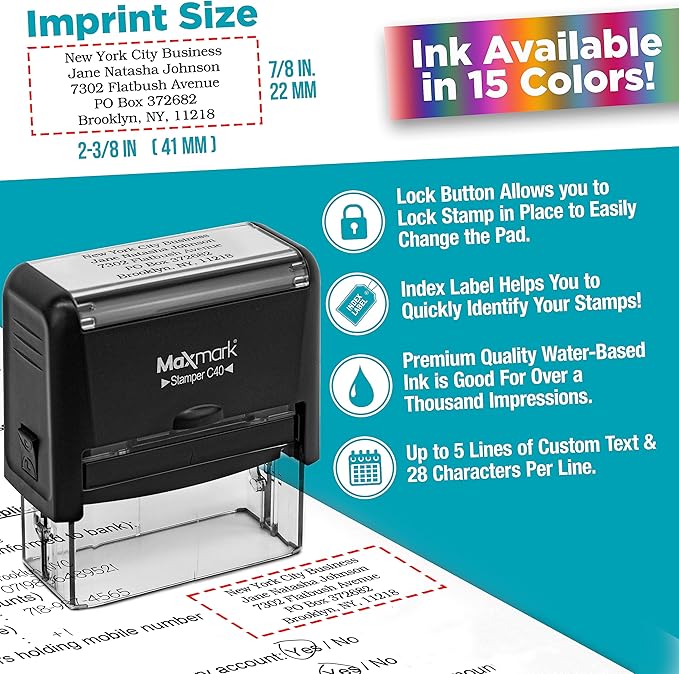 Custom Self Inking Rubber Stamp - Image 3