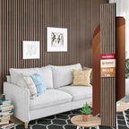 Avana Modern Acoustic Wood Wall Panels – 94.4 x 12.6 Inch Walnut Acoustic by AvanaHome