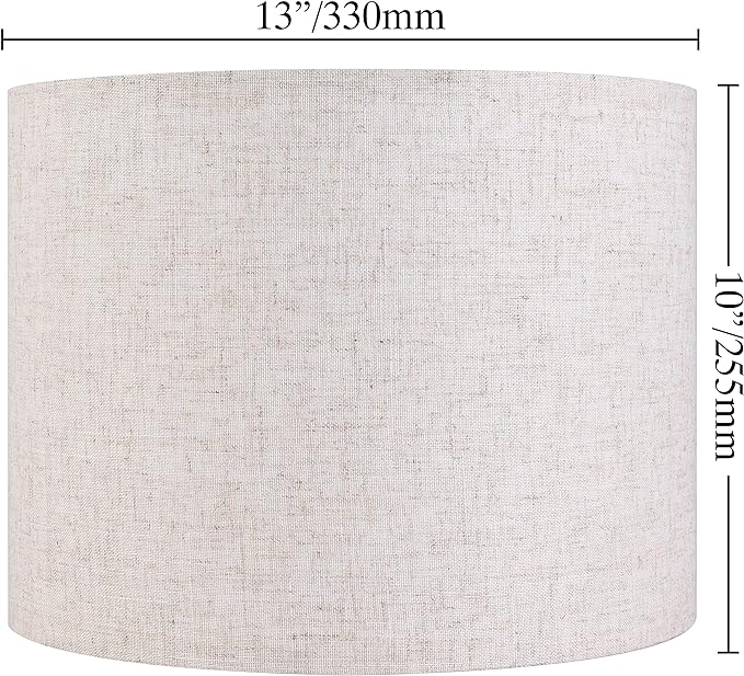 Set of 2 Drum Lampshades for Table, Floor & Bedside Lamps - Image 2