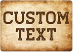 Custom Sign, Custom Street Sign, 11 Font Colors, 13 Font Styles, 4 Hole Options by MySignCenter