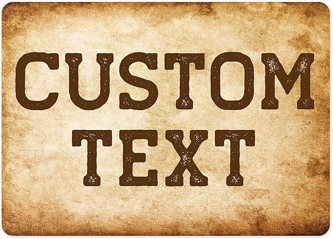 Custom Sign, Custom Street Sign, 11 Font Colors, 13 Font Styles, 4 Hole Options by MySignCenter
