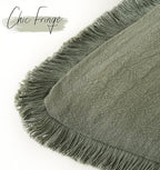 Foindtower Set of 2 Decorative Linen Fringe Throw Pillow Covers Cozy Boho - Image 3