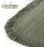 Foindtower Set of 2 Decorative Linen Fringe Throw Pillow Covers Cozy Boho - Image 3
