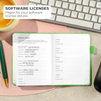 Clever Fox Password Book with alphabetical tabs. Internet Address Organizer - Image 6