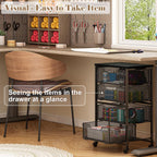 rolling cart with drawers, 4-drawer storage cart on, package contents