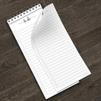 321Done Skinny to Do List Notepad, 3.7x8.5 Spiral - Image 4