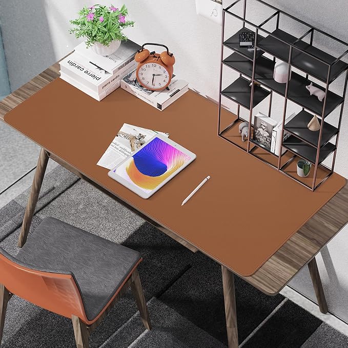 Leather Desk pad Protector, Large Desk mat - Image 6