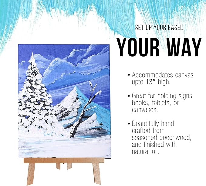 U.S. Art Supply 14" Medium Tabletop Display Easel - Image 4
