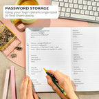 Clever Fox Password Book with alphabetical tabs. Internet Address Organizer - Image 3