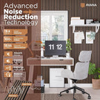 Avana Modern Acoustic Wood Wall Panels – 94.4 x 12.6 Inch Walnut Acoustic - Image 5