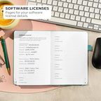 Clever Fox Password Book with alphabetical tabs. Internet Address Organizer - Image 6