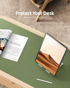 YSAGi Leather Desk Protector, Office Mat, Large Mouse Mat, Non-Slip PU Leather - Image 7