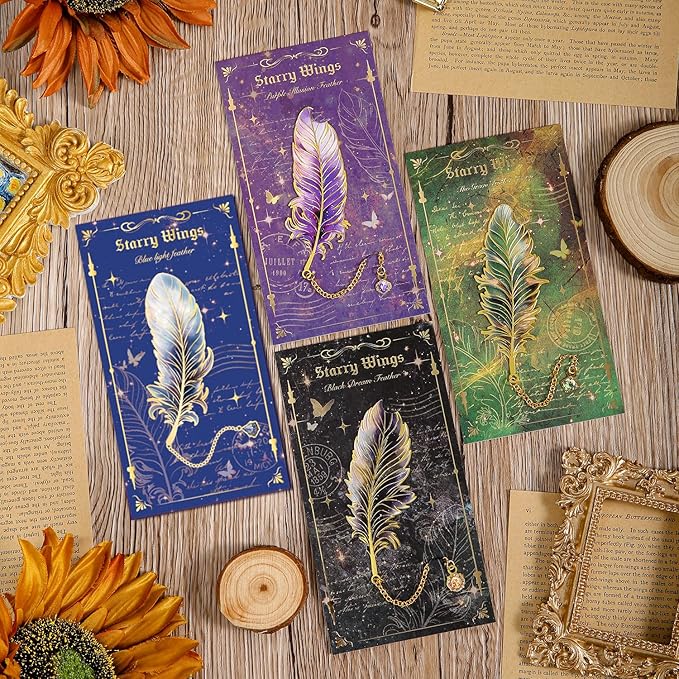 Feather-Shaped Metal Bookmarks - Image 8