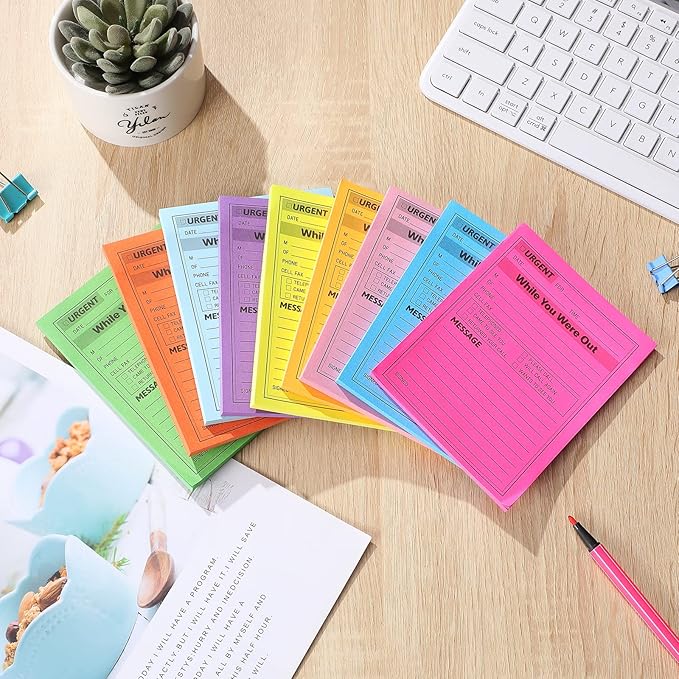 Eaasty 9 Pieces While You were Out Pads 4 x 5 Inches Assorted Colors Sticky - Image 3