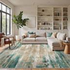 GENIMO Washable Rug-6x9 Area Rugs Lightweight Foldable, Modern Pet Friendly Low - Image 3