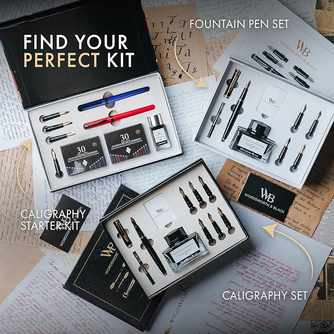 Wordsworth and Black Calligraphy Pen Set - Image 7