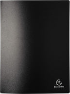 Exacompta - Ref 8820E - Semi-Rigid PP Display Book - Suitable for A4 Documents, Wipeable Cover, 500 Micron Polypropylene, 20 Pockets, 40 Viewing Pages - Assorted Colours (Pack of 10)
