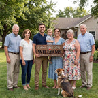 Custom Family Name Sign | Personalized Wooden Wedding Gift | Rustic Last Name - Image 3