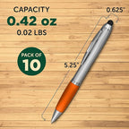 DISCOUNT PROMOS Stylus Ballpoint Pens Set of 10, Bulk Pack - Image 5