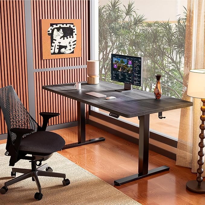 ErGear Small Height Adjustable Electric Standing Desk, 40 x 24 Inches Sit Stand - Image 2