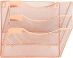 EASEPRES 3 Pocket Mesh Hanging Wall File Organizer, Wall Mounted Mail Paper by EASEPRES